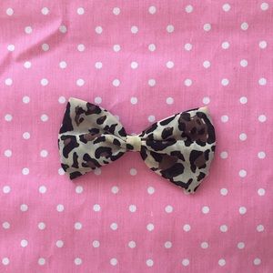 Cheetah Print Bow